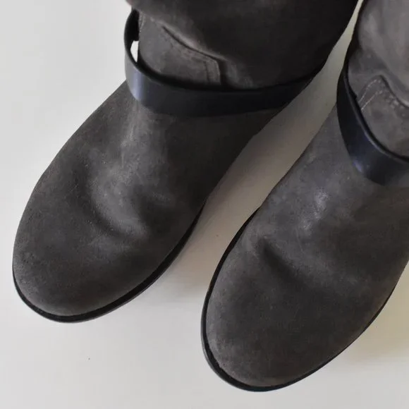 Rag & Bone Waxed Calfskin Moto Biker Boots - Picture 9 of 13